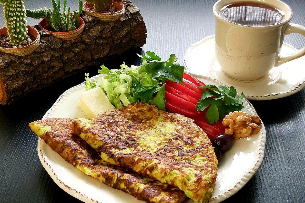 yulafli-kabakli-omlet-hafif